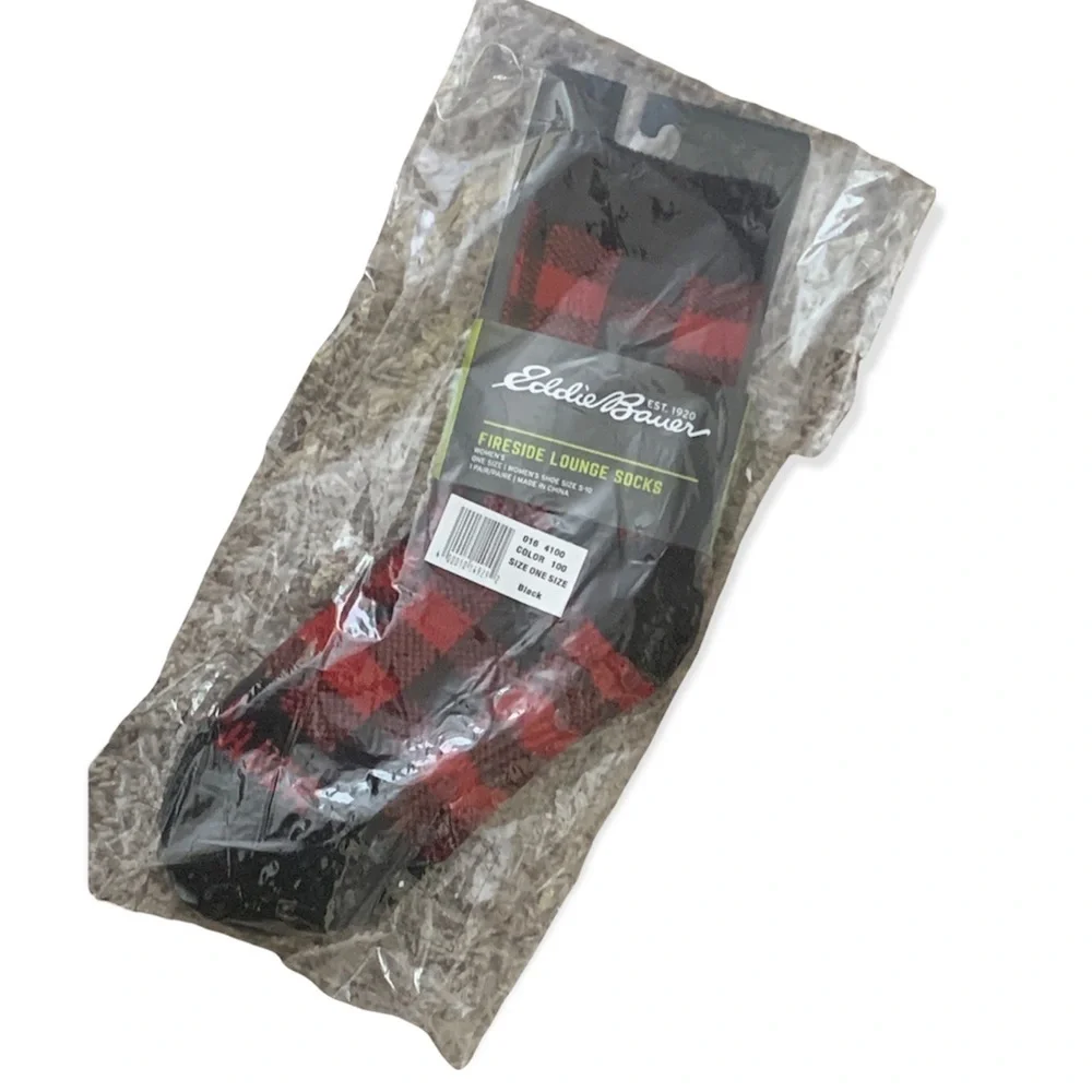 Eddie Bauer Buffalo Plaid Cabin Socks